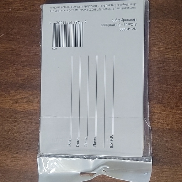 ✨️💲3️⃣ ✨️NEW- Confirmation Invitations (Pkg. 8 Invitations) Amscan - Picture 2 of 6